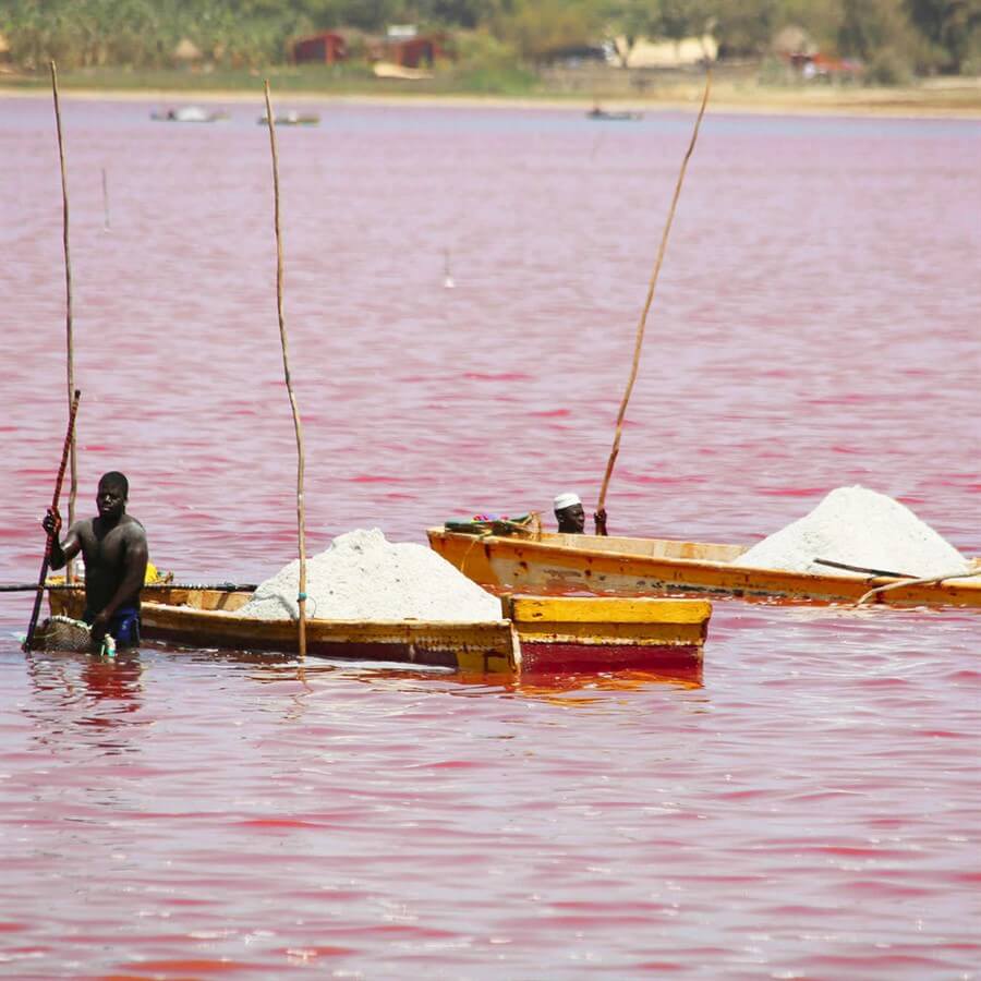 Розовое озеро Ретба, Сенегал
